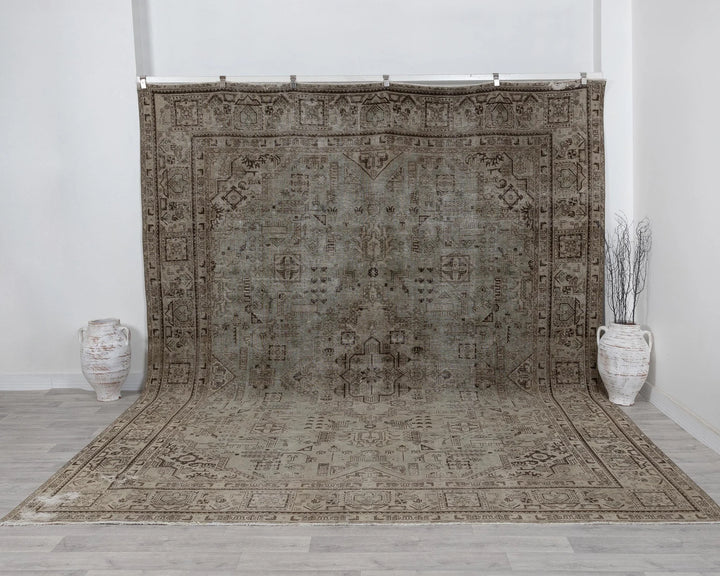 Multicolor Turkish Oushak Rug 10' 2" x 12' 3" Hand-Knotted | No. VR74426
