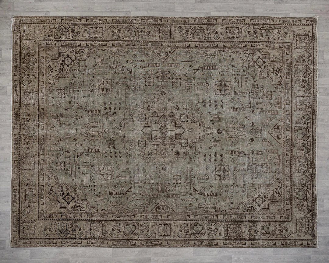 Multicolor Turkish Oushak Rug 10' 2" x 12' 3" Hand-Knotted | No. VR74426