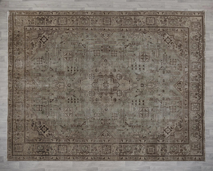 Multicolor Turkish Oushak Rug 10' 2" x 12' 3" Hand-Knotted | No. VR74426