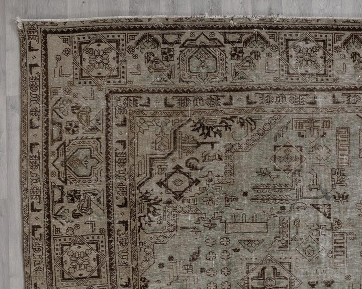 Multicolor Turkish Oushak Rug 10' 2" x 12' 3" Hand-Knotted | No. VR74426