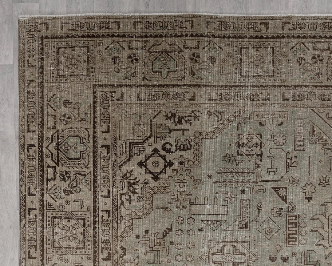 Multicolor Turkish Oushak Rug 10' 2" x 12' 3" Hand-Knotted | No. VR74426