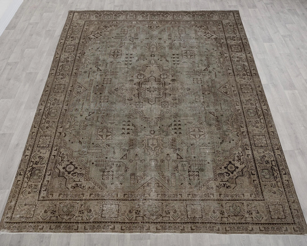 Multicolor Turkish Oushak Rug 10' 2" x 12' 3" Hand-Knotted | No. VR74426