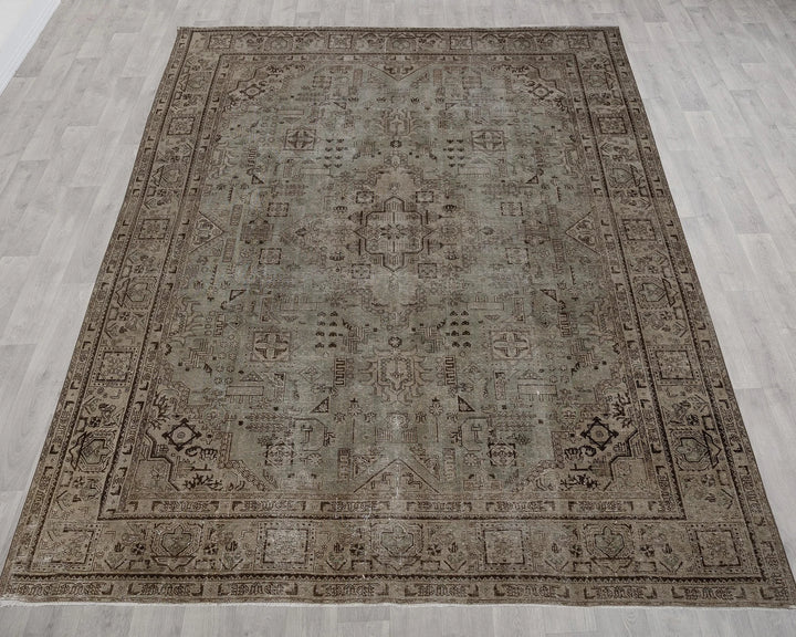 Multicolor Turkish Oushak Rug 10' 2" x 12' 3" Hand-Knotted | No. VR74426
