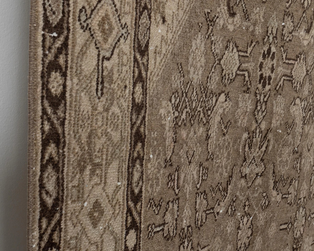 Multicolor Turkish Oushak Rug 3'8" x 10'10" Hand-Knotted | No. VR74509