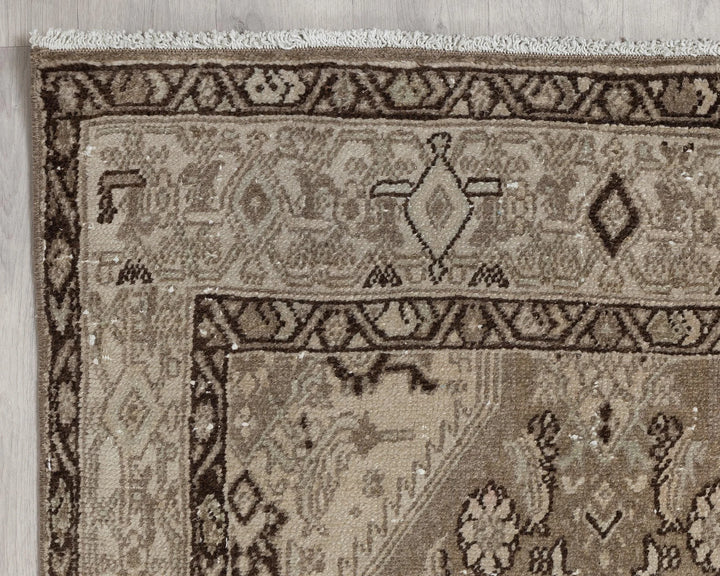 Multicolor Turkish Oushak Rug 3'8" x 10'10" Hand-Knotted | No. VR74509