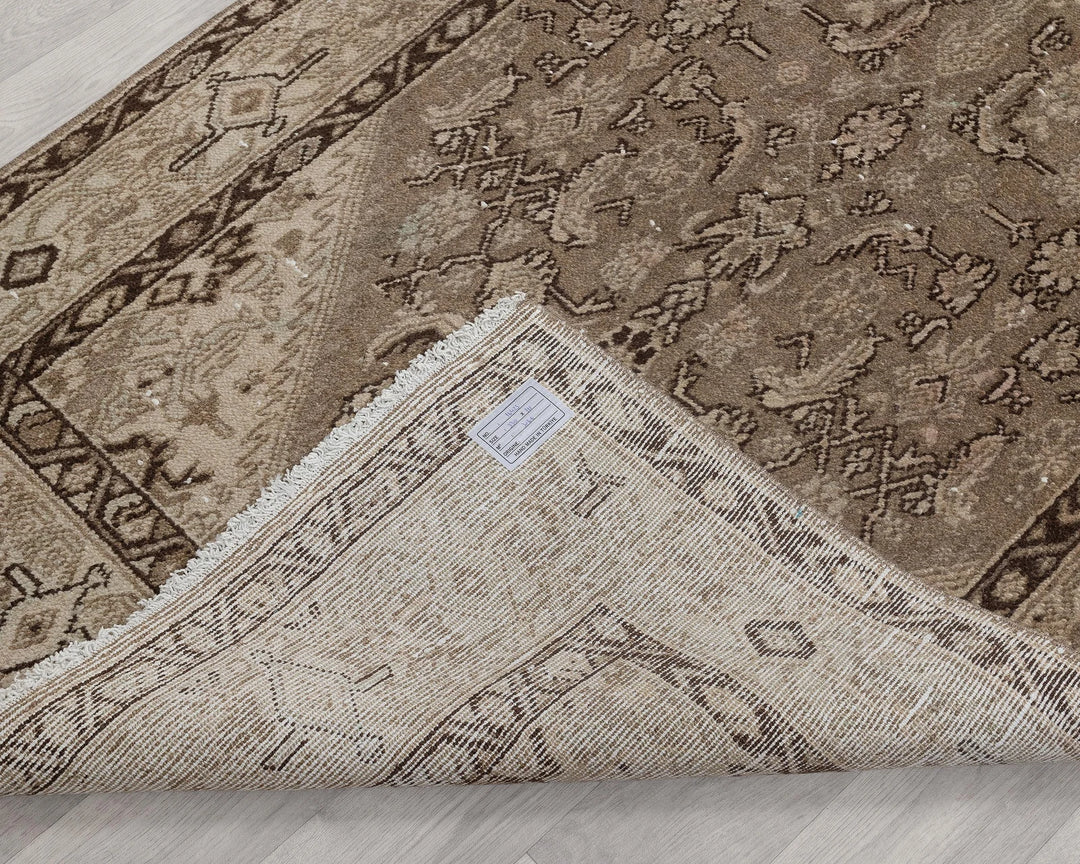 Multicolor Turkish Oushak Rug 3'8" x 10'10" Hand-Knotted | No. VR74509