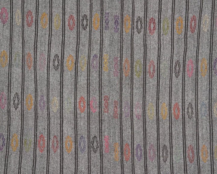 Gray Kilim Rug 6' 3" x 7' 9" | No. VR74532