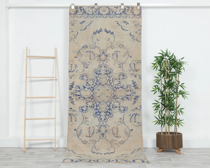 Multicolor Turkish Oushak Rug 3' x 8' Hand-Knotted | No. VR74540