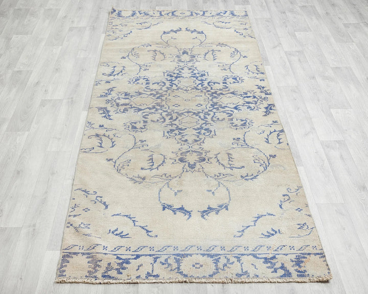 Multicolor Turkish Oushak Rug 3' x 8' Hand-Knotted | No. VR74540