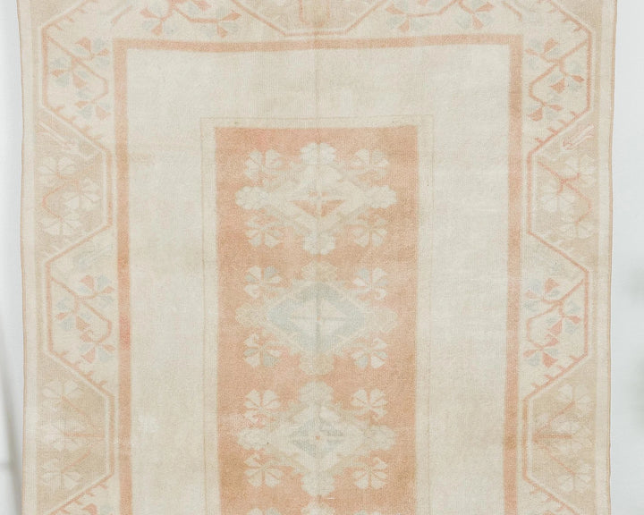 Beige Turkish Oushak Rug 5' x 8' 5" Hand-Knotted | No. VR74710
