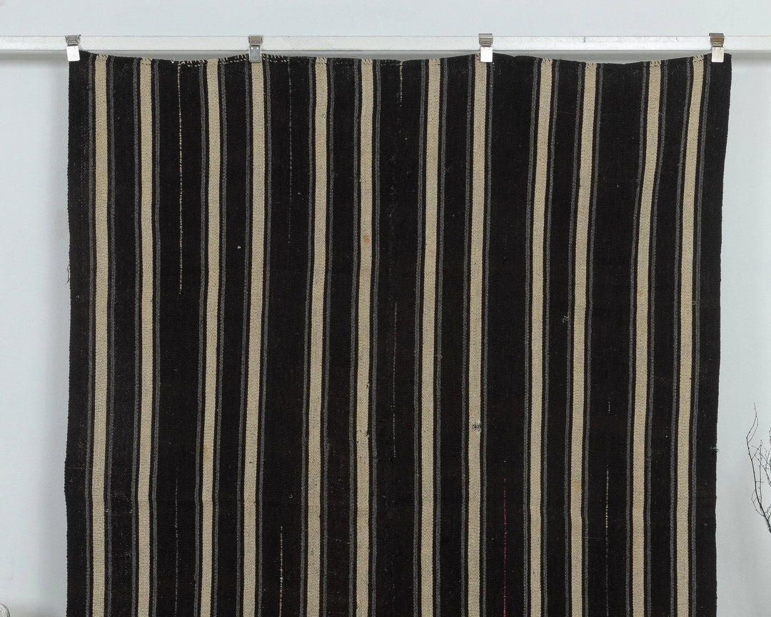 Brown Turkish Kilim Rug 6' 2" x 8' 6" Flat-Weave view