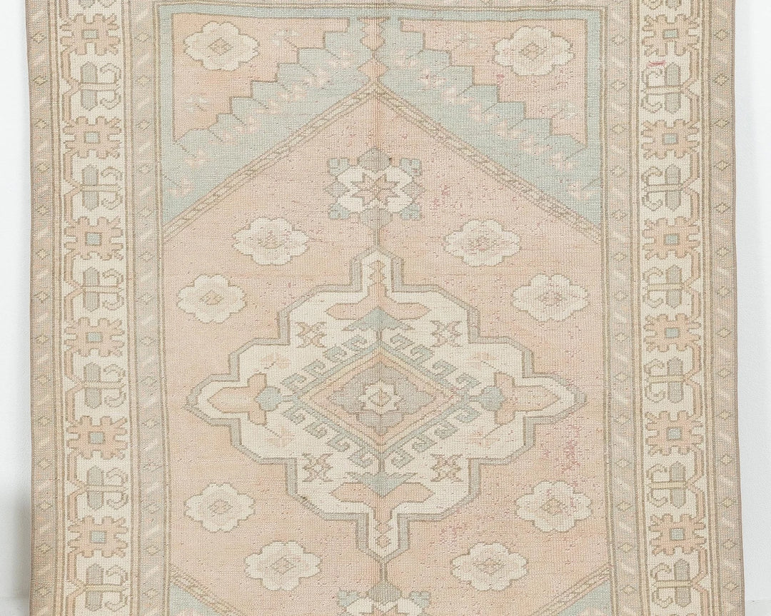 Blue Turkish Oushak Rug 4' 5" x 6' 4" Hand-Knotted | No. VR74795