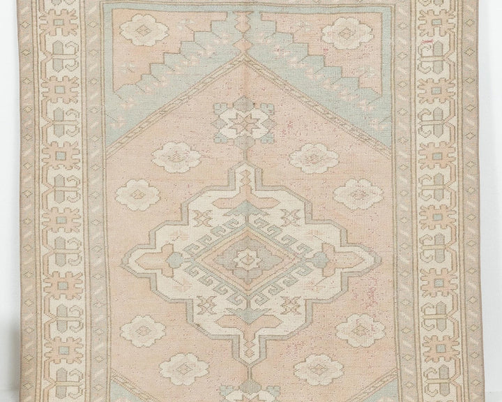 Blue Turkish Oushak Rug 4' 5" x 6' 4" Hand-Knotted | No. VR74795