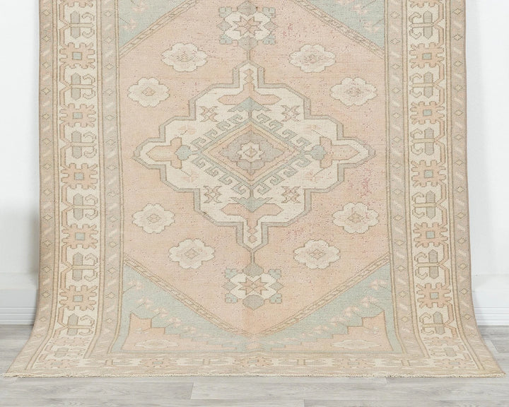 Blue Turkish Oushak Rug 4' 5" x 6' 4" Hand-Knotted | No. VR74795