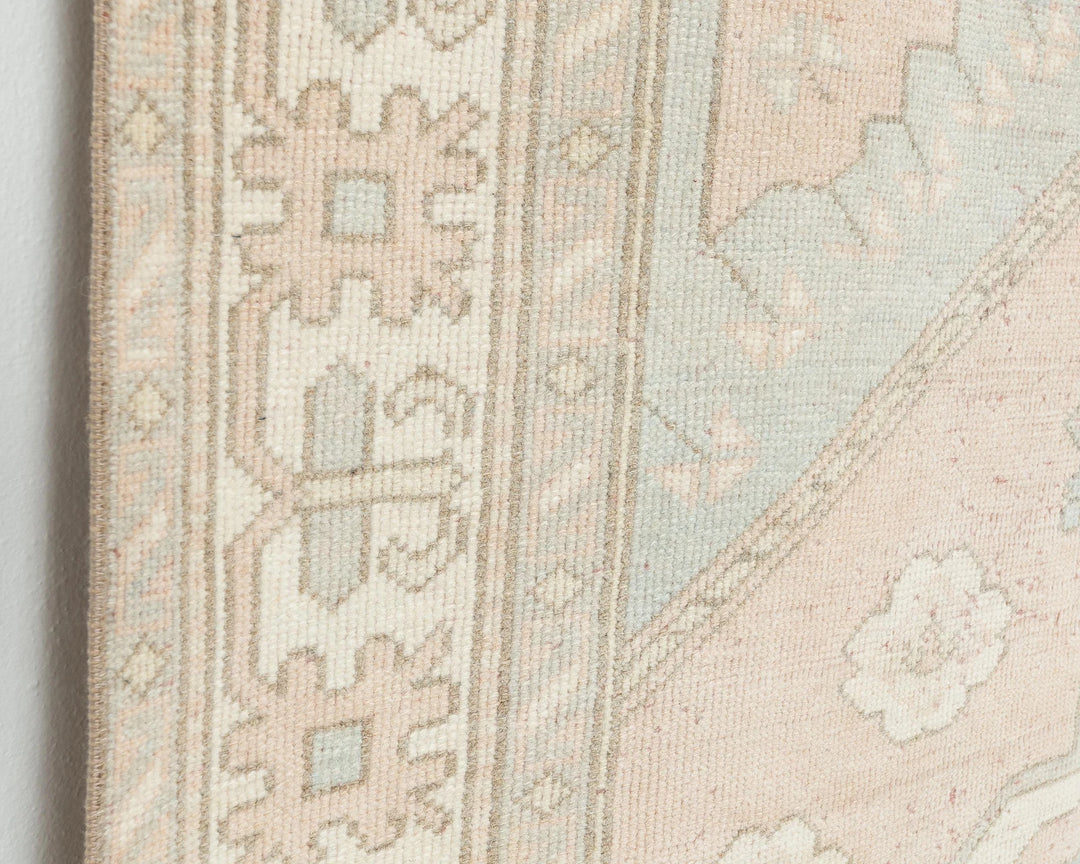 Blue Turkish Oushak Rug 4' 5" x 6' 4" Hand-Knotted | No. VR74795