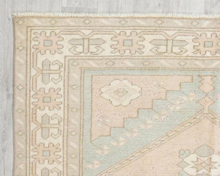 Blue Turkish Oushak Rug 4' 5" x 6' 4" Hand-Knotted | No. VR74795