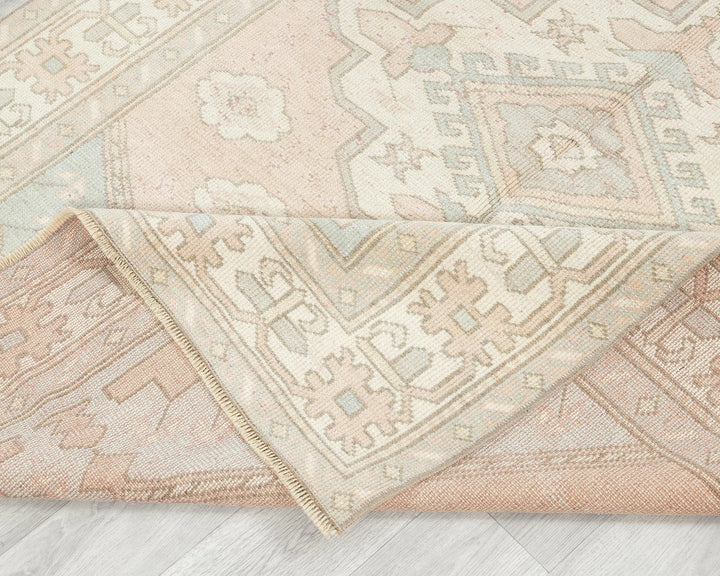Blue Turkish Oushak Rug 4' 5" x 6' 4" Hand-Knotted | No. VR74795