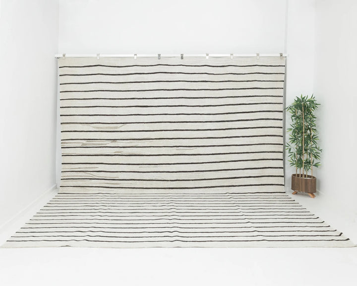 Black Kilim Rug 11' x 12' 6" | No. VR74889