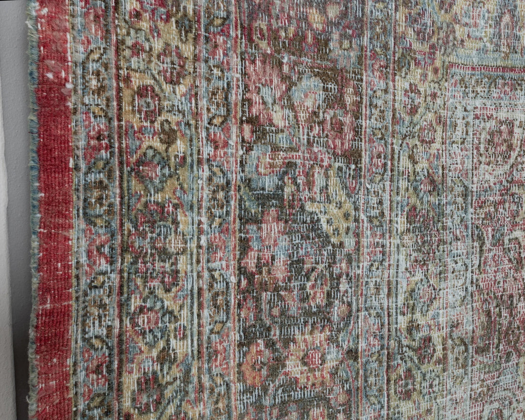 Multicolor Turkish Oushak Rug 3'2" x 4'2" Hand-Knotted | No. VR74907
