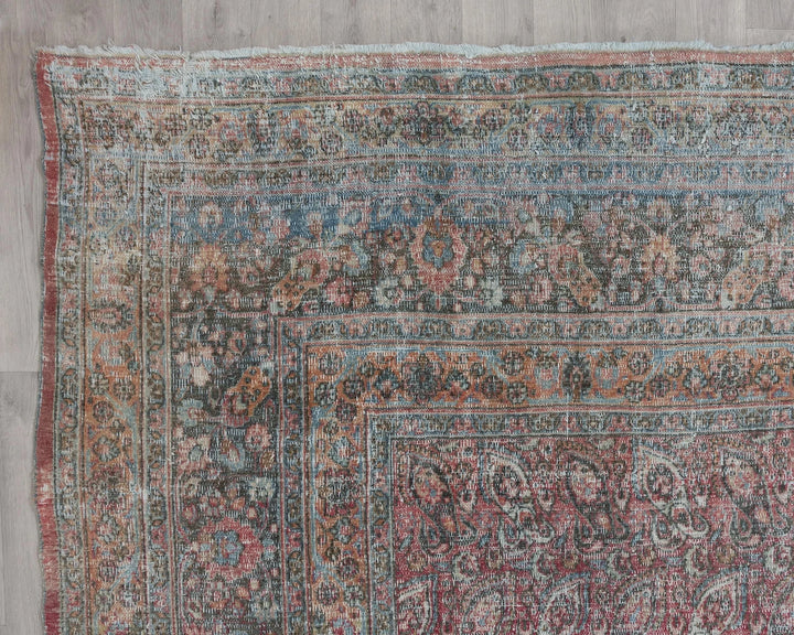 Multicolor Turkish Oushak Rug 3'2" x 4'2" Hand-Knotted | No. VR74907