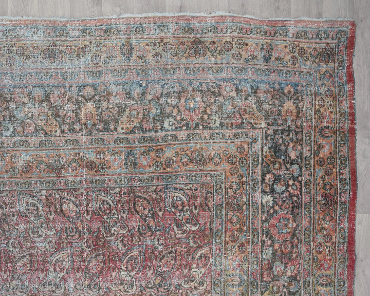 Multicolor Turkish Oushak Rug 3'2" x 4'2" Hand-Knotted | No. VR74907
