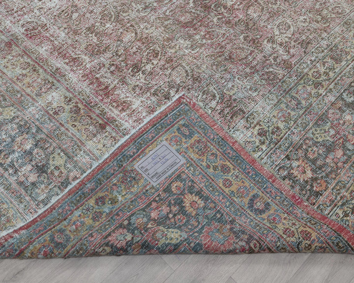 Multicolor Turkish Oushak Rug 3'2" x 4'2" Hand-Knotted | No. VR74907