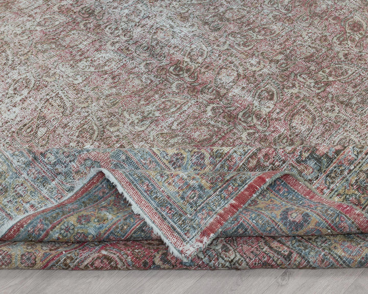 Multicolor Turkish Oushak Rug 3'2" x 4'2" Hand-Knotted | No. VR74907