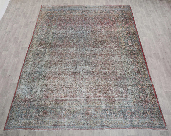 Multicolor Turkish Oushak Rug 3'2" x 4'2" Hand-Knotted | No. VR74907
