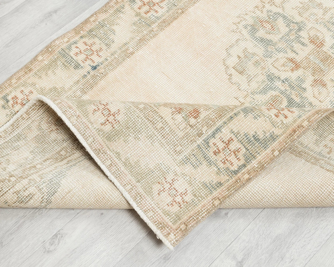 Multicolor Turkish Oushak Rug 2'11" x 11'5" Hand-Knotted | No. VR75169