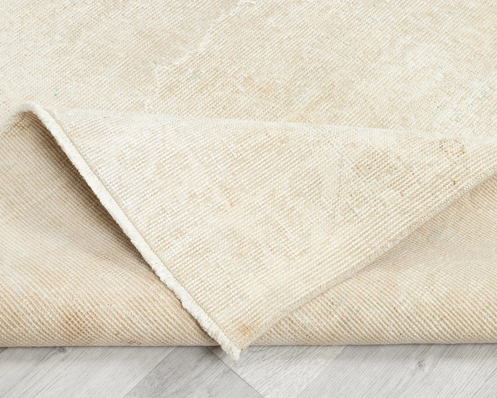 Beige Turkish Oushak Rug 3' 11" x 6' 7" Hand-Knotted | No. VR75177