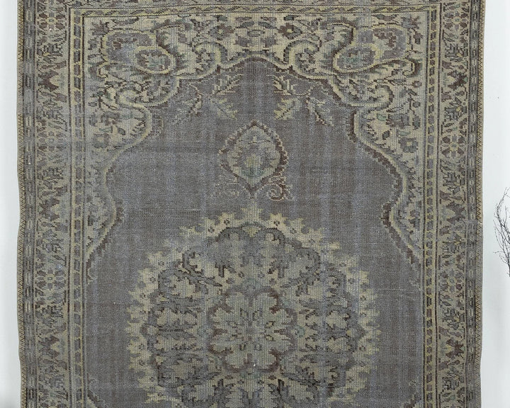 Blue Turkish Oushak Rug 6'1" x 9'7" Hand-Knotted | No. VR75195