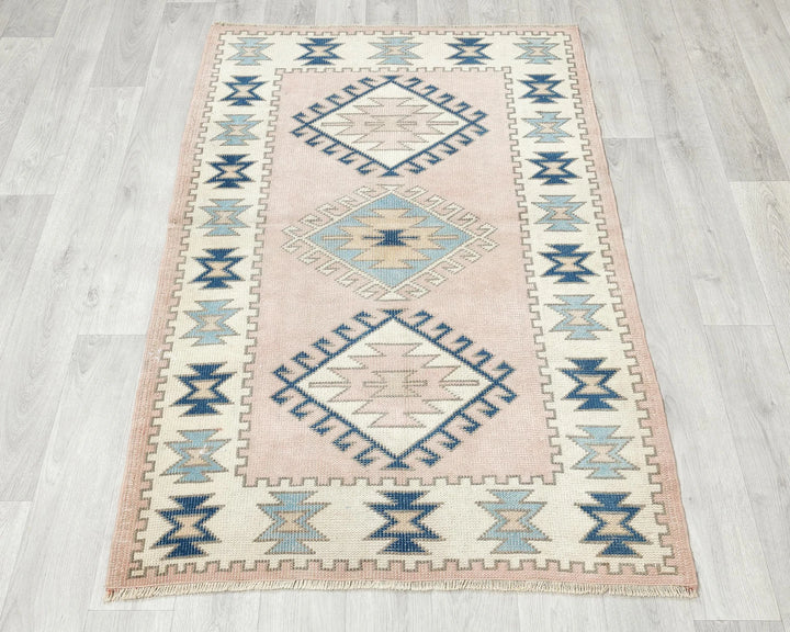 Multicolor Turkish Oushak Rug 3' x 4' 5" Hand-Knotted | No. VR75272