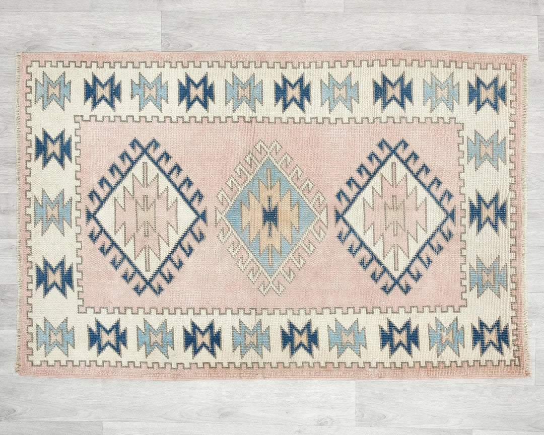 Multicolor Turkish Oushak Rug 3' x 4' 5" Hand-Knotted | No. VR75272