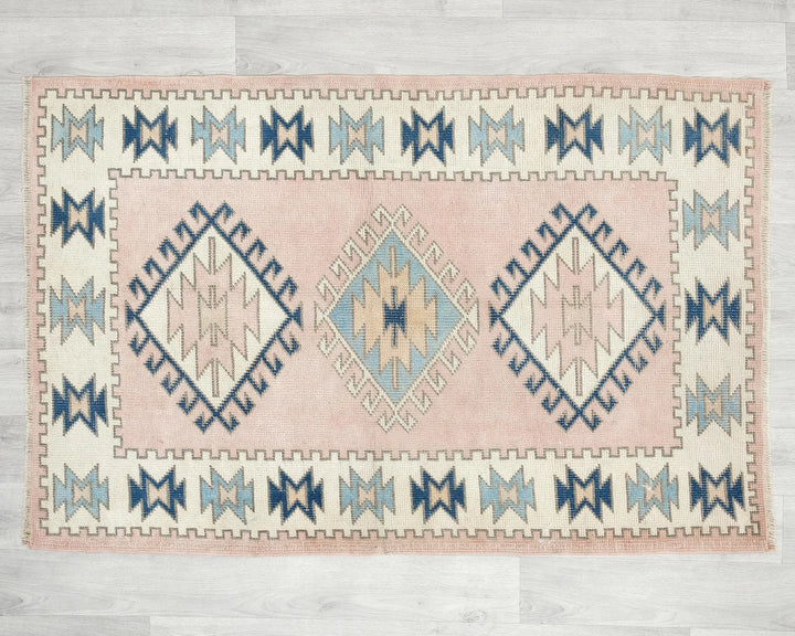 Multicolor Turkish Oushak Rug 3' x 4' 5" Hand-Knotted | No. VR75272