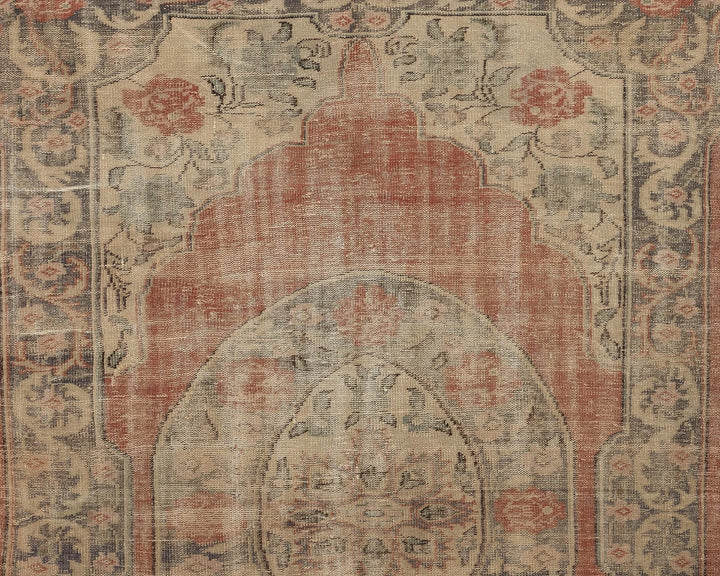 Multicolor Turkish Oushak Rug 6'1" x 9'1" Hand-Knotted | No. VR75314