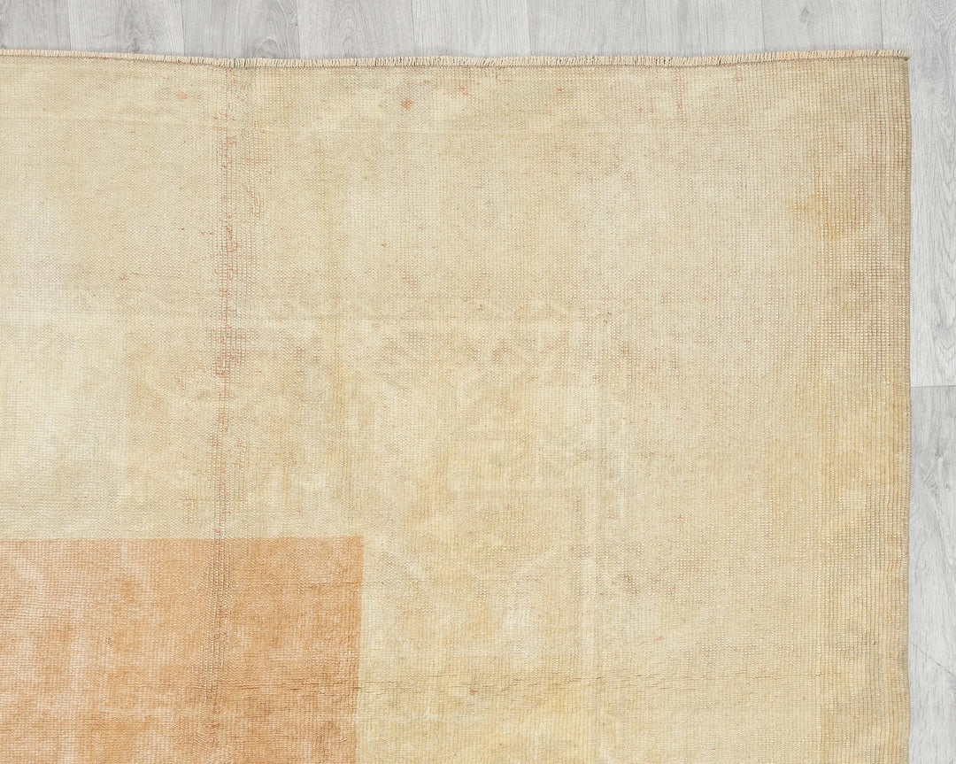 Multicolor Turkish Oushak Rug 6'5" x 9'4" Hand-Knotted | No. VR75321