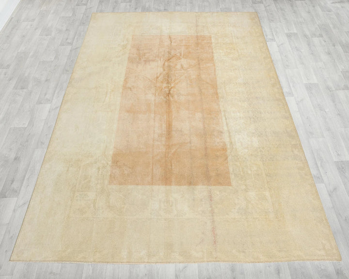 Multicolor Turkish Oushak Rug 6'5" x 9'4" Hand-Knotted | No. VR75321