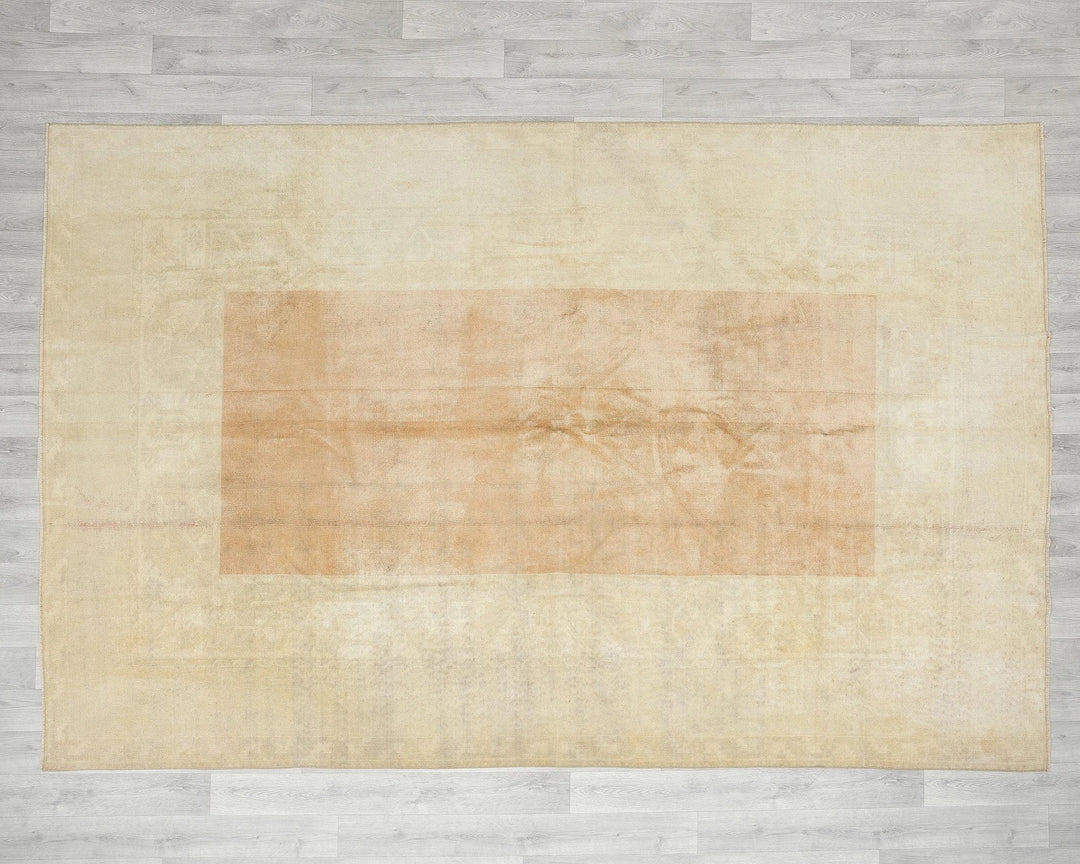 Multicolor Turkish Oushak Rug 6'5" x 9'4" Hand-Knotted | No. VR75321