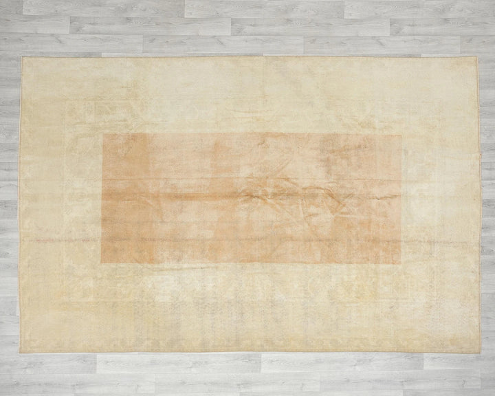 Multicolor Turkish Oushak Rug 6'5" x 9'4" Hand-Knotted | No. VR75321