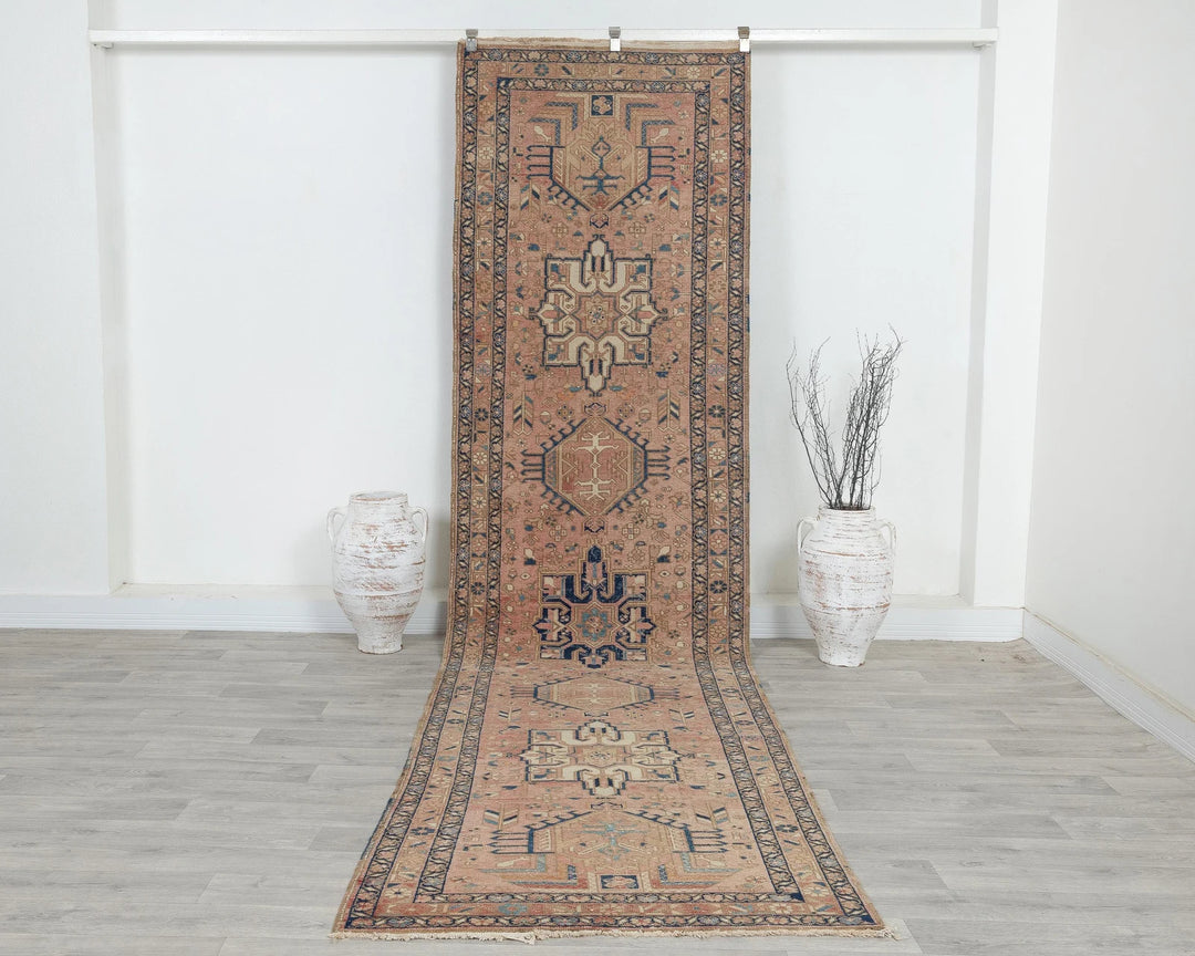 Rust Runner Rug 3' 3" x 12' 11" | No. VR75414