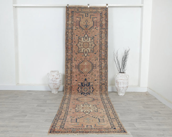 Rust Runner Rug 3' 3" x 12' 11" | No. VR75414