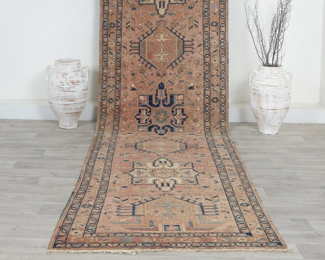 Rust Runner Rug 3' 3" x 12' 11" | No. VR75414