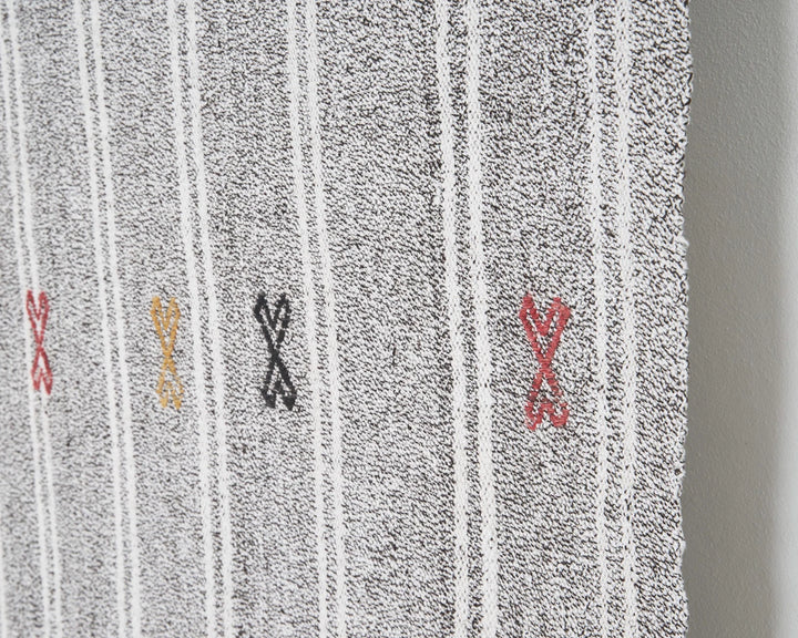 Gray Kilim Rug 5' 1" x 7' 1" | No. VR75459