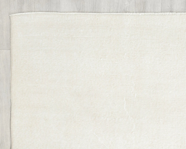 White Turkish Oushak Rug 6' 5" x 10' 1" Hand-Knotted | No. VR75653