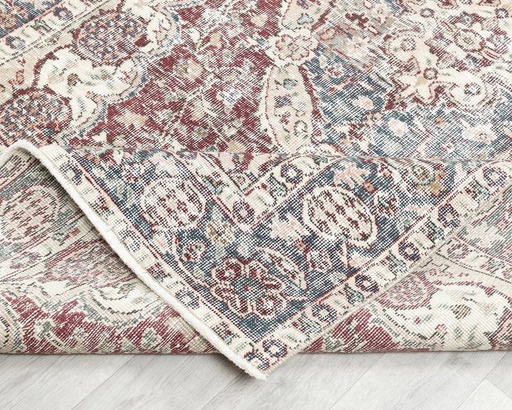 Red Turkish Oushak Rug 5' 2" x 8' 7" Hand-Knotted | No. VR75765