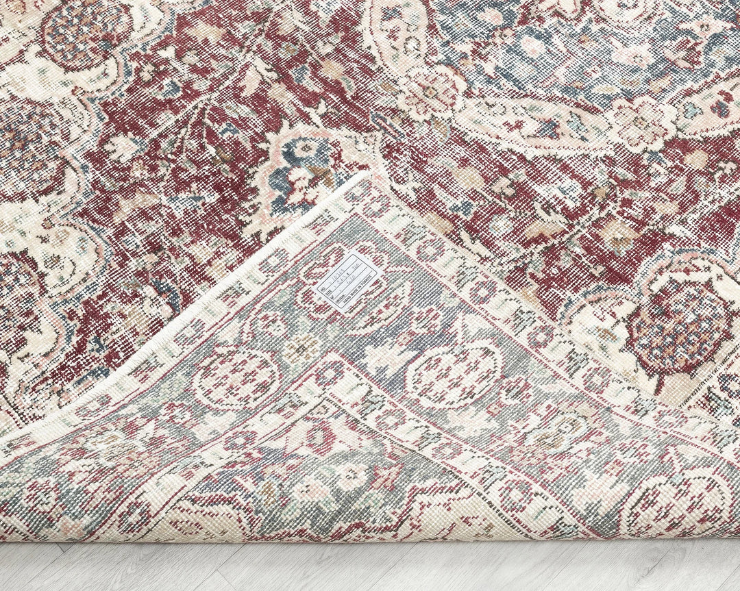 Red Turkish Oushak Rug 5' 2" x 8' 7" Hand-Knotted | No. VR75765