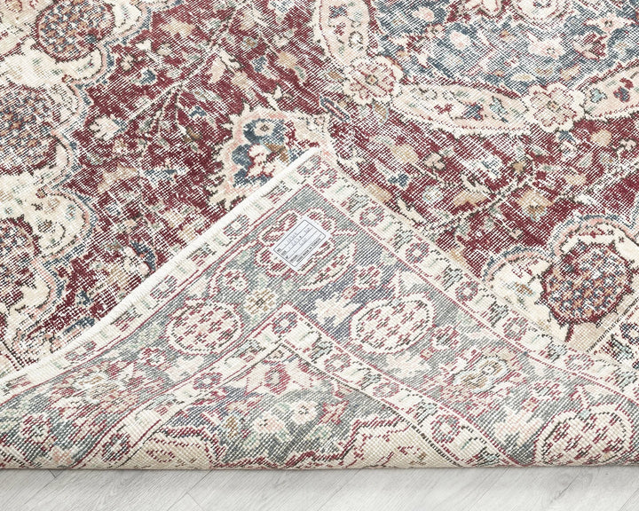 Red Turkish Oushak Rug 5' 2" x 8' 7" Hand-Knotted | No. VR75765