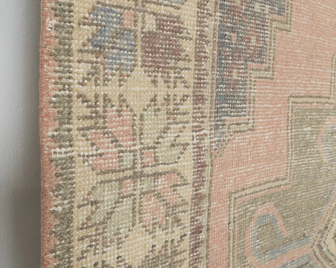 Multicolor Turkish Vintage Rug 4' 7" x 9' 2" Hand-Knotted | No. VR75796