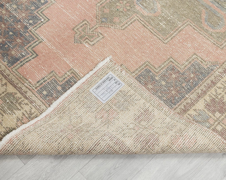 Multicolor Turkish Vintage Rug 4' 7" x 9' 2" Hand-Knotted | No. VR75796