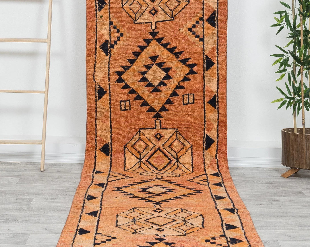 Multicolor Turkish Oushak Rug 2'8" x 12'2" Hand-Knotted | No. VR75879